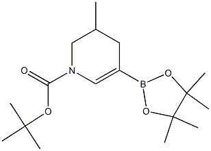 tert-butyl 3-methyl-5-(4,4,5,5-tetramethyl-1,3,2-dioxaborolan-2-yl)-3,4-dihydropyridine-1(2H)-carboxylate 구조식 이미지