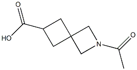 2-acetyl-2-azaspiro[3.3]heptane-6-carboxylic acid Structure