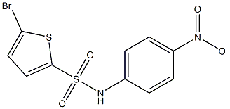 5-Bromo-N-(4-nitrophenyl)thiophene-2-sulfonamide Structure