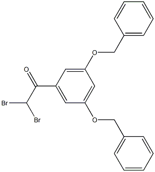 1-(3,5-bis(benzyloxy)phenyl)-2,2-dibromoethan-1-one Structure