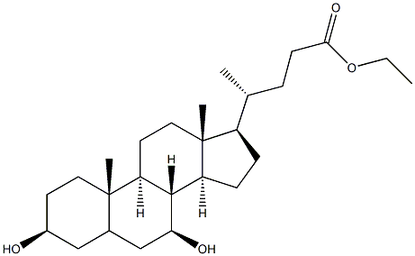 Ethyl Ursodeoxycholate 구조식 이미지