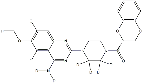 (R)-Doxazosin-d8 Structure