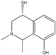 (4R)-1,2-Dimethyl-1,2,3,4-tetrahydroisoquinoline-4,8-diol 구조식 이미지