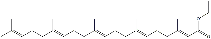 3,7,11,15,19-Pentamethyl-2,6,10,14,18-eicosapentaenoic Acid Ethyl Ester Structure