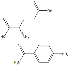 P-AMINOBENZAMIDE GLUTAMIC ACID Structure