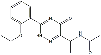 N-[1-[3-(2-Ethoxyphenyl)-2,5-dihydro-5-oxo-1,2,4-triazin-6-yl]ethyl]acetamide 구조식 이미지