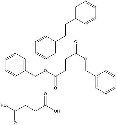 DIBENZYL SUCCINATE, (SUCCINIC ACID DIBENZYL ESTER) 구조식 이미지