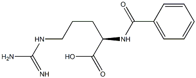 N-Benzoyl-D-arginine 구조식 이미지