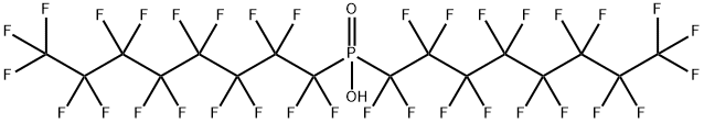 Bis(heptadecafluorooctyl)phosphinic Acid 구조식 이미지