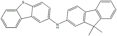 N-(9,9-dimethyl-9H-fluoren-2-yl)dibenzo[b,d]thiophen-2-amine Structure