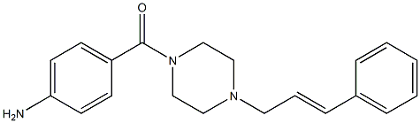 (4-Aminophenyl)(4-cinnamylpiperazin-1-yl)methanone Structure