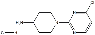 1-(4-Chloropyrimidin-2-yl)piperidin-4-amine hydrochloride Structure