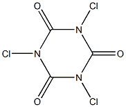 Trichloroisocyanuric acid 구조식 이미지