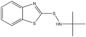 N-tert-butyl-2-benzothiazole sulfenamide 구조식 이미지