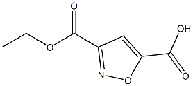 3-(ethoxycarbonyl)isoxazole-5-carboxylic acid 구조식 이미지