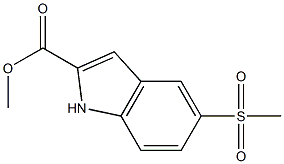 METHYL 5-METHYLSULPHONYLINDOLE-2-         CARBOXYLATE, 95% Structure