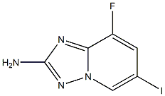 8-Fluoro-6-iodo-[1,2,4]triazolo[1,5-a]pyridin-2-ylamine Structure