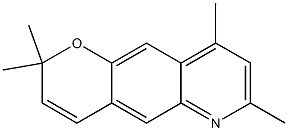 2,2,7,9-tetramethyl-2H-pyrano[2,3-g]quinoline Structure