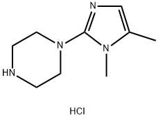 1-(1,5-dimethyl-1H-imidazol-2-yl)piperazine dihydrochloride Structure