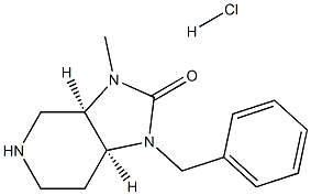 (3aR,7aS)-1-benzyl-3-methylhexahydro-1H-imidazo[4,5-c]pyridin-2(3H)-one hydrochloride Structure