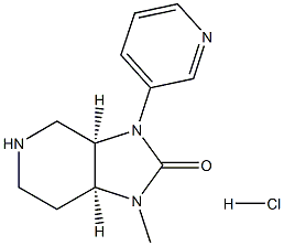 (3aR,7aS)-1-methyl-3-(pyridin-3-yl)hexahydro-1H-imidazo[4,5-c]pyridin-2(3H)-one hydrochloride Structure