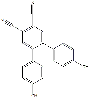 4,4''-dihydroxy-[1,1':2',1''-terphenyl]-4',5'-dicarbonitrile Structure