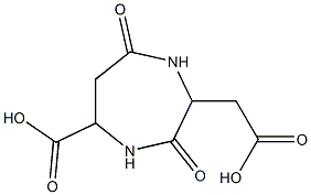 2-Carboxymethyl-3,7-dioxo-[1,4]diazepane-5-carboxylic acid 구조식 이미지