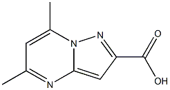 5,7-DIMETHYL-PYRAZOLO[1,5- A ]PYRIMIDINE-2-CARBOXYLIC ACID Structure