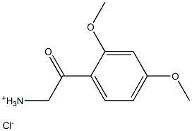 2-(2,4-DIMETHOXY-PHENYL)-2-OXO-ETHYL-AMMONIUM, CHLORIDE Structure