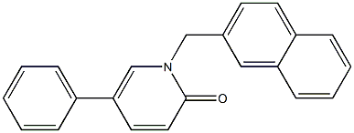 1-(2-NAPHTHYLMETHYL)-5-PHENYLPYRIDIN-2(1H)-ONE 구조식 이미지