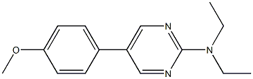 N,N-DIETHYL-5-(4-METHOXYPHENYL)PYRIMIDIN-2-AMINE 구조식 이미지