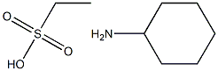 2-cyclohexylamine 1-ethanesulfonic acid Structure