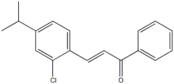 4Isopropyl-2-ChloroChalcone Structure