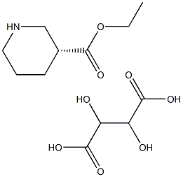 3-R-piperidinecarboxylic acid ethyl ester-(L) tartrate 구조식 이미지