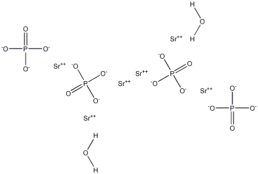 Hexastrontium phosphate dihydrate 구조식 이미지