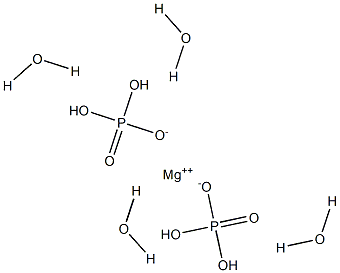 Magnesium dihydrogen orthophosphate tetrahydrate 구조식 이미지