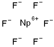 Neptunium(VI) fluoride 구조식 이미지