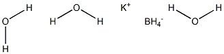 Potassium borohydride trihydrate Structure