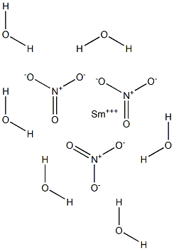 Samarium(III) nitrate hexahydrate 구조식 이미지