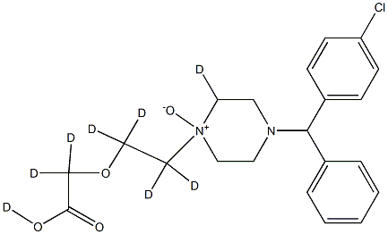 Cetirizine-D8 N-Oxide Structure