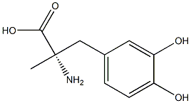 (2S)-2-amino-3-(3,4-dihydroxyphenyl)-2-methylpropionic acid Structure