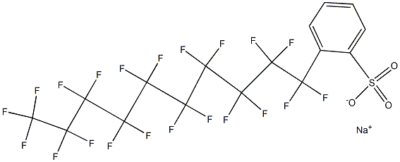 Sodium perfluorodecyl benzene sulfonate Structure