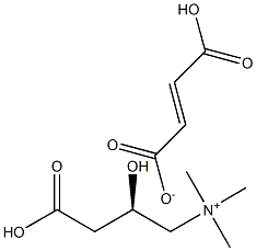 (R)-3-carboxy-2-hydroxy-N,N,N-trimethylpropylammonium fumarate Structure