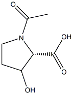 N-acetyl-L-hydroxyproline Structure