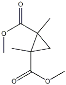 Dimethyl 1,2-dimethylcyclopropane-1,2-dicarboxylate Structure