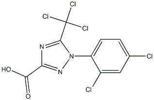 1-(2,4-dichlorophenyl)-5-trichloromethyl-1H-1,2,4-triazole-3-carboxylic acid Structure