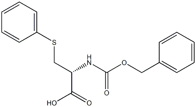 N-benzyloxycarbonyl-S-phenyl-L-cysteine Structure