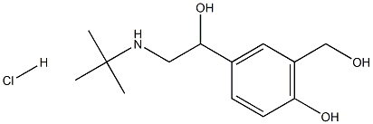 L-salbutamol hydrochloride Structure