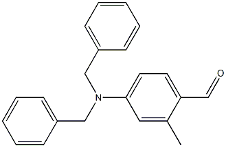 N,N-dibenzyl-4-amino-2-methylbenzaldehyde 구조식 이미지