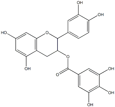 (-)-Epicatechingallate Structure